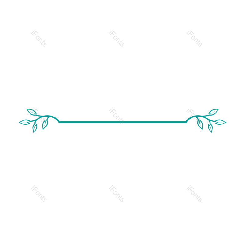 树叶图片,分隔线元素,绿色PNG,小清新免抠素材